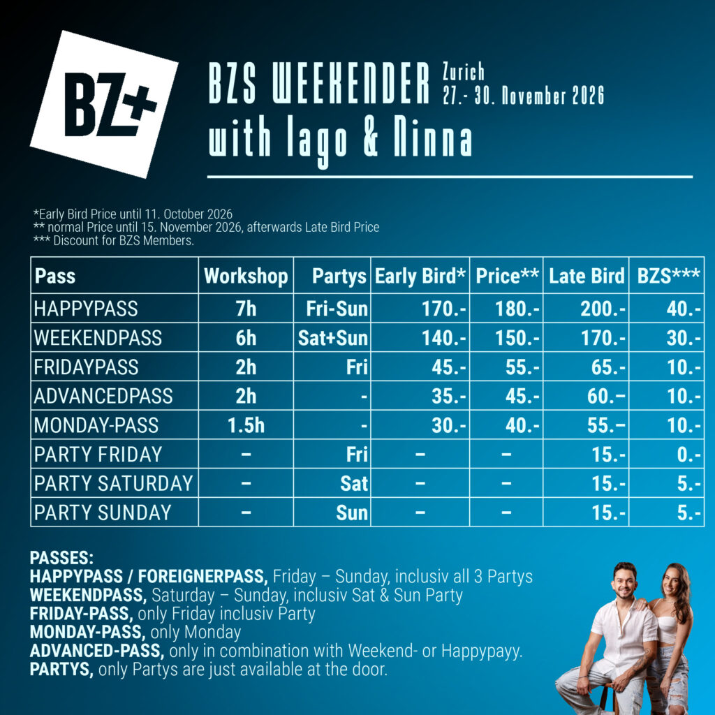 Zoukdays Zurich Nov26 Prices